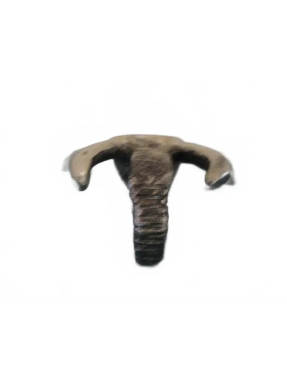 Vintage Elephant Head Metal Bottle Opener Cast Iron Brass Barware Collectible